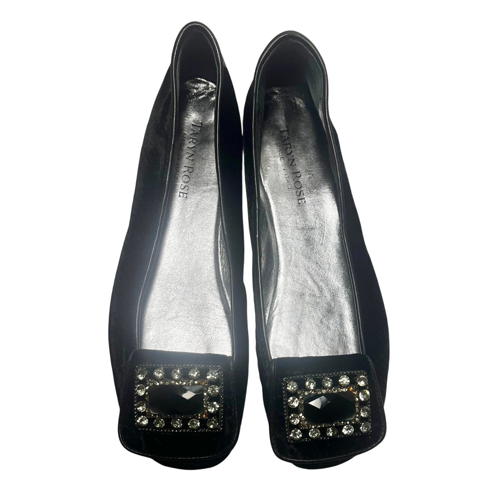 Taryn Rose Brice Velvet Python Flats Women's Sz. 36.5 Or 6.5 Us